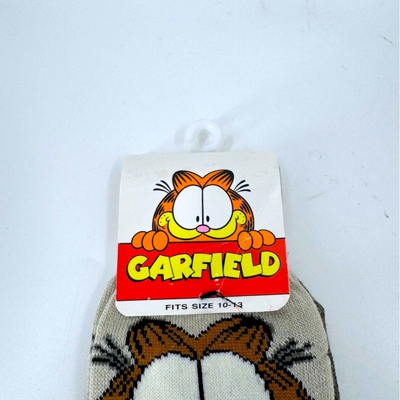 NWT Garfield Casual Brown and Tan Socks with Playful Design - Picture 3 of 5